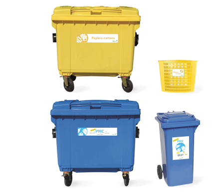 conteneurs pmc papiers cartons ecole